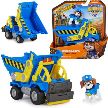 Paw Patrol Rubble Charger Baufahrzeug Roter Heppo Grabber mit Figur 6cm