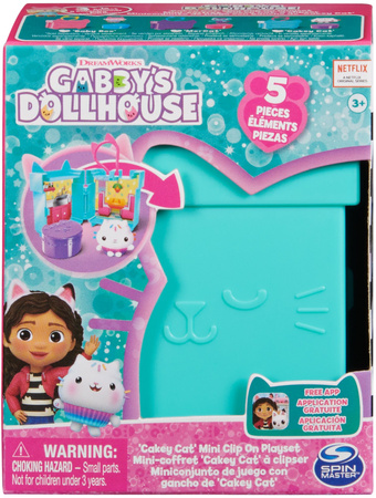 Gabby's Dollhouse Katze Figur Cakey Cat Minibox Schlüsselanhänger Zimmer Gabby's Dollhouse