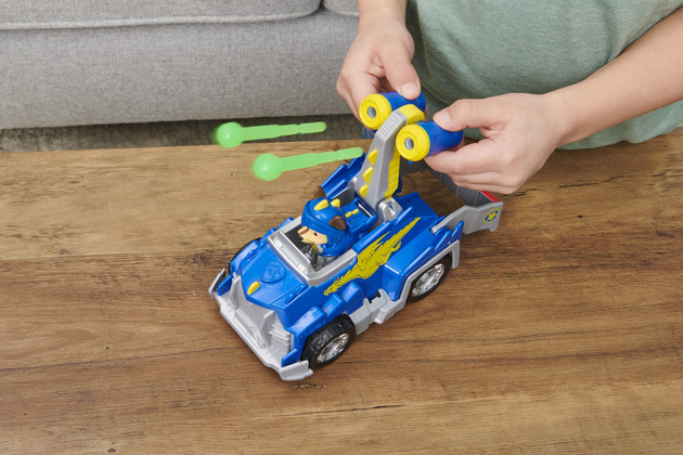 Paw Patrol Rescue Knights Verfolgungsfahrzeug mit Raketenwerfer