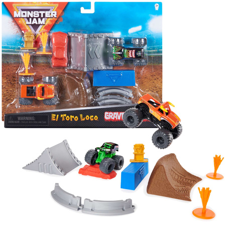 Monster Jam El Toro Loco Grave Digger Stunt-Bausatz