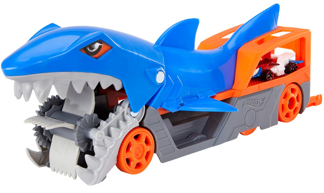 Hot Wheels City Shark Transporter Set + Fahrzeug