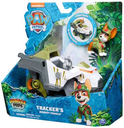 Paw Patrol Jungle Pups Vehicle Tracker-Set+Figur