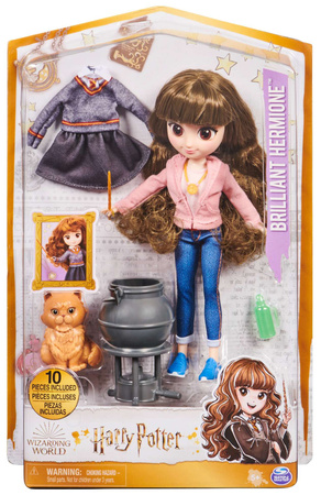 Harry Potter Puppenfigur Hermine mit Kessel und Krummbein