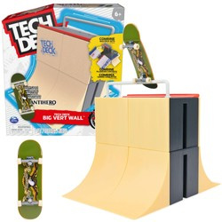 Tech Deck Fingerboard Big Vert Wall Rampenset + Skateboard