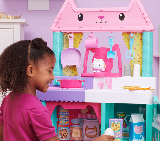 Gabby's Dollhouse Küche Kochen mit Gabby Cakey interaktive Küche 90cm 23 Elemente