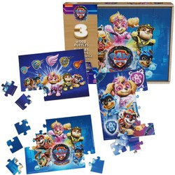 Holzpuzzle Paw Patrol The Mighty Movie 3 Sets
