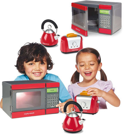 Küchenset Toaster, Wasserkocher, Mikrowelle für Kinder Morphy Richards Casdon