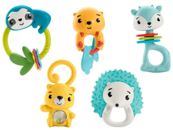 Fisher-Price Random Spielzeug Rassel / Beißring für Kleinkind 3m+