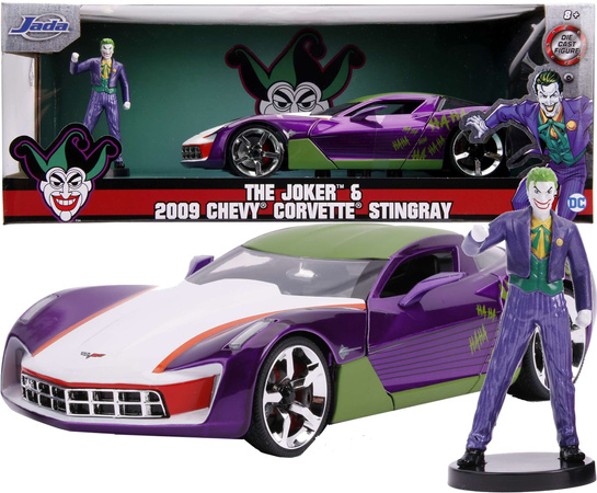 Jada Joker Chevy Corvette Stingray Metallfahrzeug mit Figur