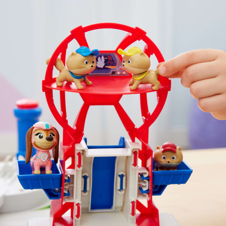 Paw Patrol The Mighty Kinofilm Big Set Liberty Hauptquartier + 4 Hundewelpen Figuren