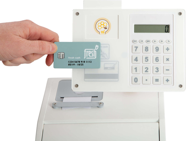 Hölzerne fiskalische Registrierkasse mit Taschenrechner Small Foot