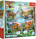 Puzzle 4in1 Einzigartige Dinosaurier 71 Teile