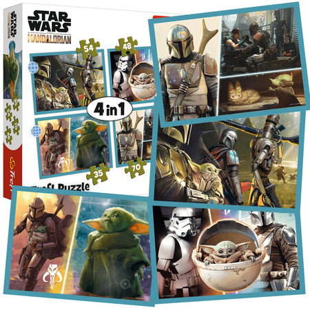 Trefl Puzzle 4in1 Star Wars Mandalorian
