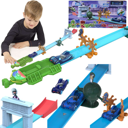 HTI 1416571 PJ Masks – Pyjamahelden Rettet die Stadt Rennstrecke