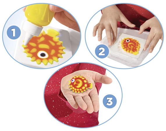 Aqua Gelz Großes Kreativ-Set AquaPark 3D-Tierfiguren 6 Gel-Farben