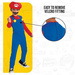 Super Mario Karnevalskostüm 127-136 cm 7-8 Jahre alt