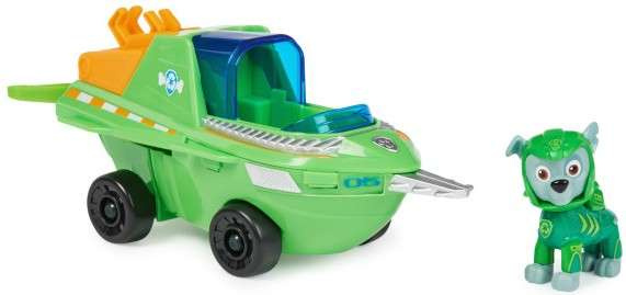 Paw Patrol 2in1 Rocky Sawfish Aqua Pups Unterwasserfahrzeug-Set + Figur