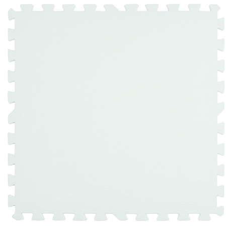 Humbi Schaumstoffbodenmatte 180x180 Großes wasserdichtes sicheres Schaumstoffpuzzle 9 Stück mint, grau, weiß