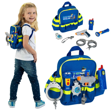 Klein 8802 Ben&Sam Polizeirucksack mit Ausrüstung