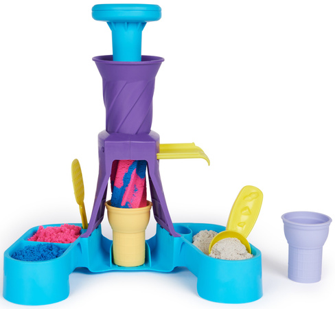 Kinetic Sand kinetischer Sand Eiscreme Set Soft Serve Station + Zubehör