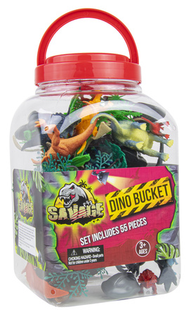 Savage Satz von Dinosaurier-Figuren in einem Behälter 55 Stück
