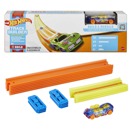 Hot Wheels Track Builder Gleis-Set+ Fahrzeug