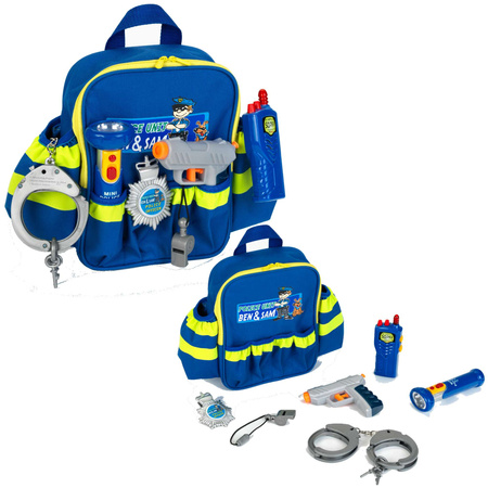 Klein 8802 Ben&Sam Polizeirucksack mit Ausrüstung