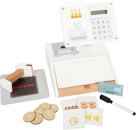 Hölzerne fiskalische Registrierkasse mit Taschenrechner Small Foot