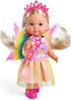 Evi Love Fairy World kleines Set Feenpuppe bunte Ponys Turm mit Rutsche + Zubehör