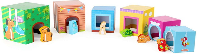 Kleiner Fuß 10044 Tier-Pyramide Puzzle