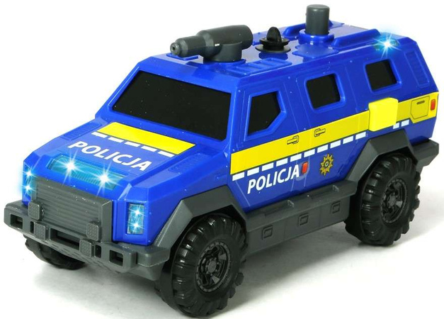 SOS-Polizeifahrzeug Spezialkräfte mit Licht-/Schallkanister