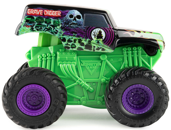 Monster Jam 1:43 Fahrzeug Grave Digger click & flip