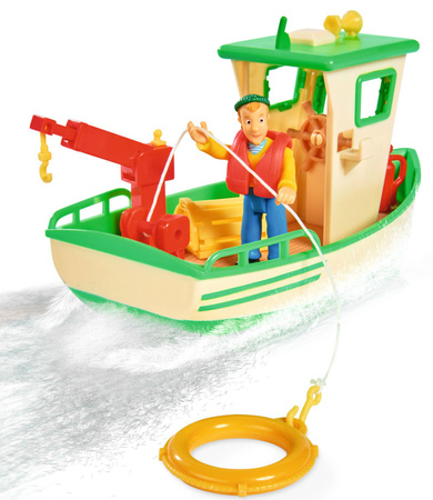 Simba Feuerwehrmann Sam Fischerboot Charliego + Figur + Zubehör