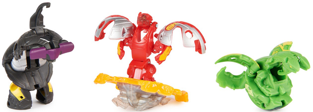 Bakugan Starter Pack Strategie Spiel Set 3 Figuren Special Attack Dragonoid