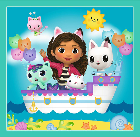 Trefl Puzzle 3in1 Activity Gabi Katzenhaus 106 Elemente