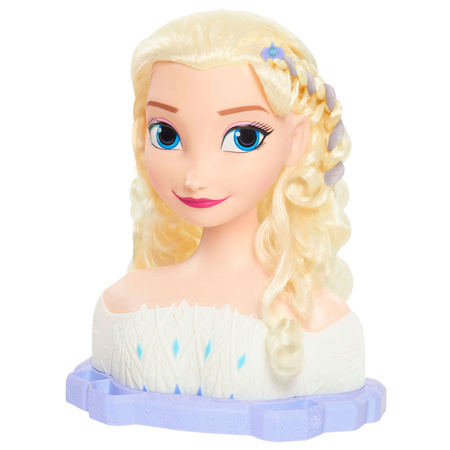 Deluxe Princess Disney großen Kopf Styling und Kämmen Puppe Elsa Die Eiskönigin +Zubehör