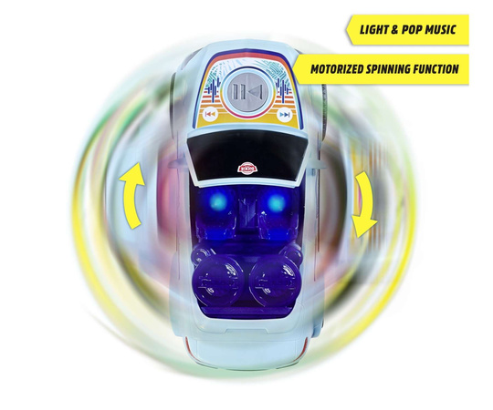 Musikalisches rotierendes interaktives Auto Mercedes-Benz E-Klasse Beat Spinner Streets'n Beatz Blue Cabrio Licht und Sound