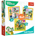 Trefl 34850 Puzzle 3in1 Die Treflik Familie