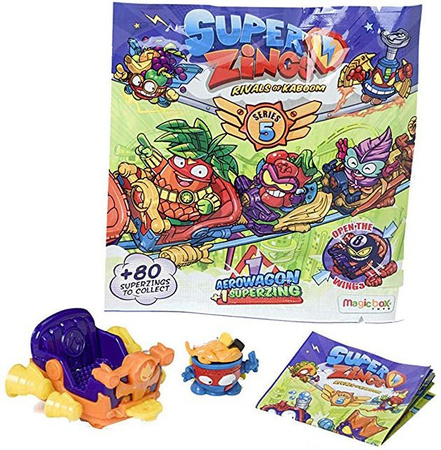 MagicBox Super Zings Serie 5 Aerowagon Fahrzeug + SuperZings Figur