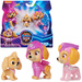 Paw Patrol Movie 3 Mighty Set von 3 kleinen Figuren Hund Skye Welpe Rosa Welpe