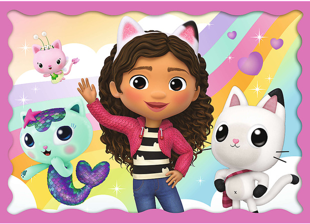 Gabi's Katzenhaus Puzzle Trefl 4 Puzzles