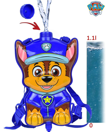 Paw Patrol Chase Rucksack-Wasserpumpentank mit Pumpe