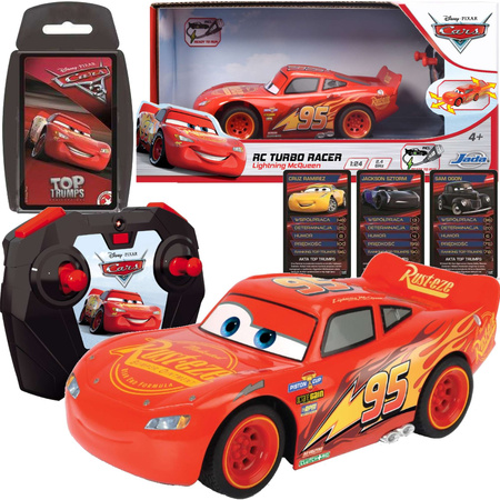 KIT Cars Fernsteuerung RC Lightning McQueen und Kartenspiel Top Trumps