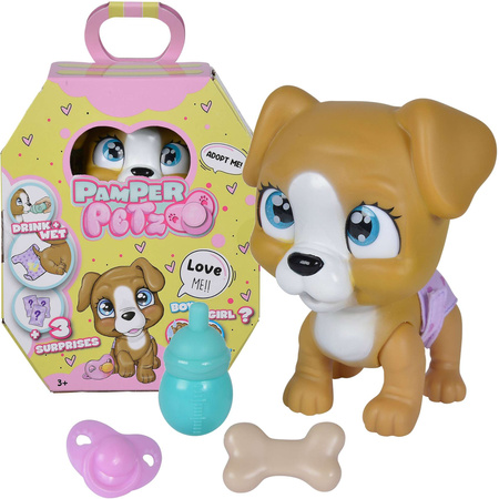 Pamper Petz Interaktive Windelbande Hund 20 cm + Zubehör
