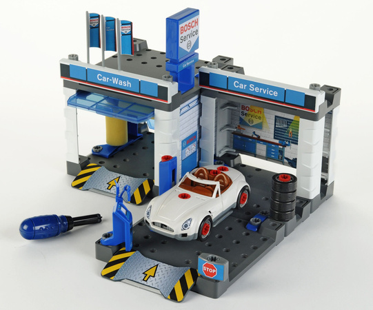 KLEIN Service Station Garage BOSCH mit Auto