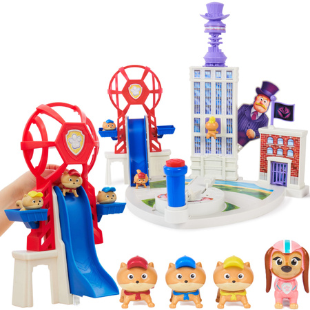 Paw Patrol The Mighty Kinofilm Big Set Liberty Hauptquartier + 4 Hundewelpen Figuren