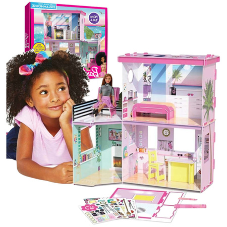 Maker Kitz Barbie Traumhaus 4 Zimmer Kreativ-Set Make Your Own Dreamhouse
