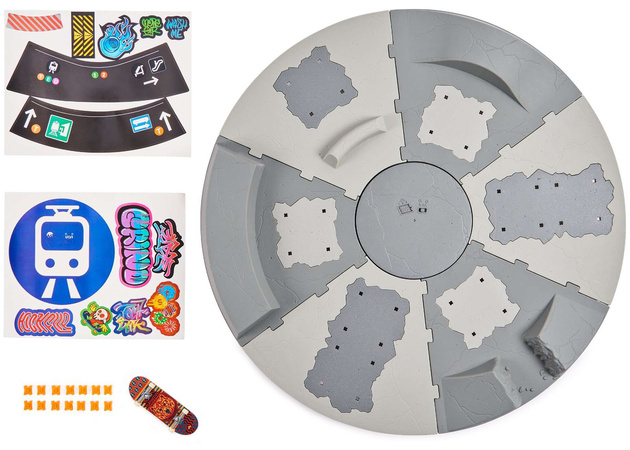 Tech Deck Shredline 360 Grad drehbares Rampenset 51 cm + Zubehör