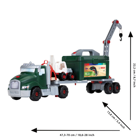 Großer Truck zum Drehen mit Bosch-Schraubendreher