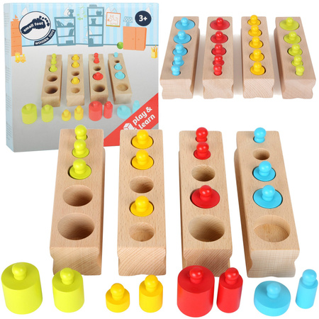 Kleiner Fuß Montessori Holzpuzzle Sortierer für Kinder Gewichte